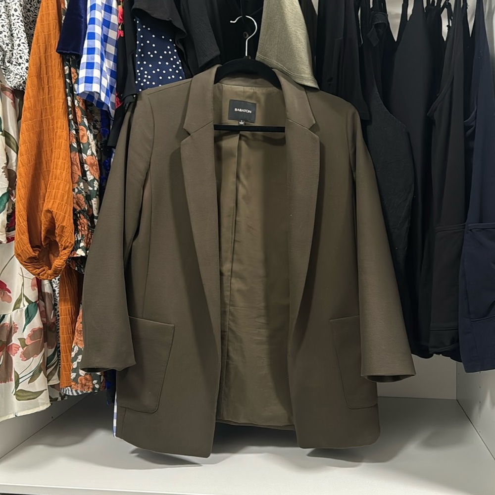 Oversized Olive Blazer